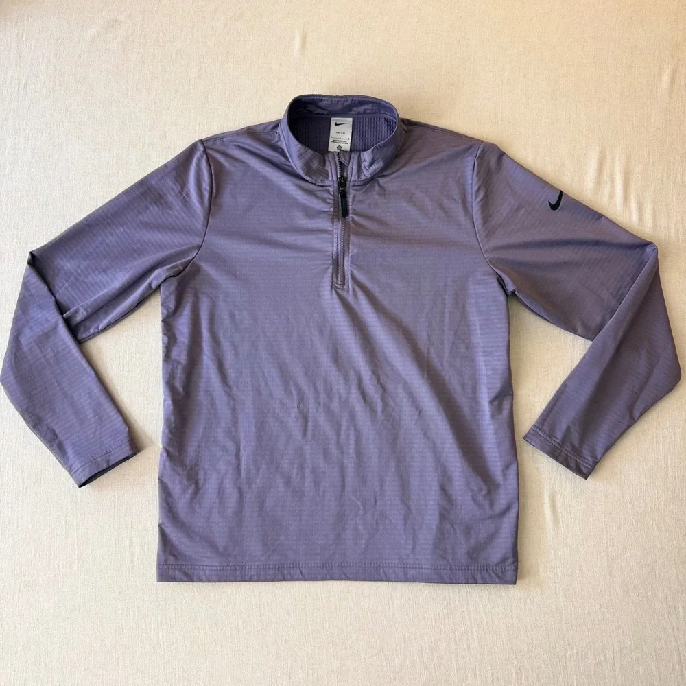 Nike Dri-FIT Victory Golf 1/2 Zip Pullover Lavender Performance Large